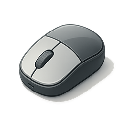 3D mouse icon in airbnb style