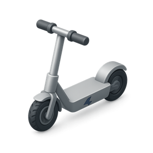 3D scooter icon