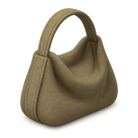 3D handbag icon with woven texture